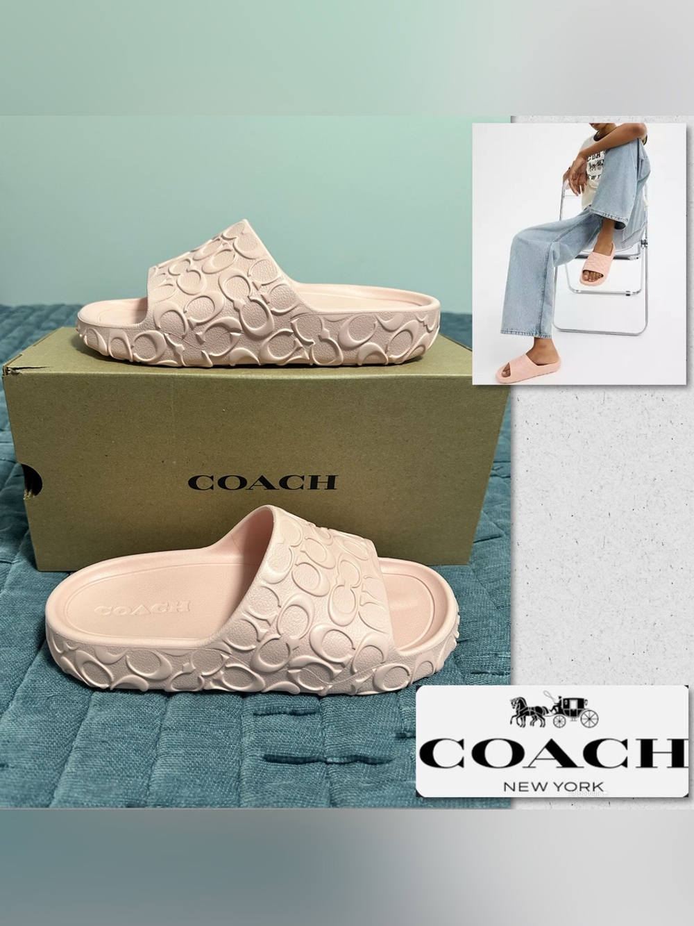 Coach Bay Signature EVA Slide Sandals